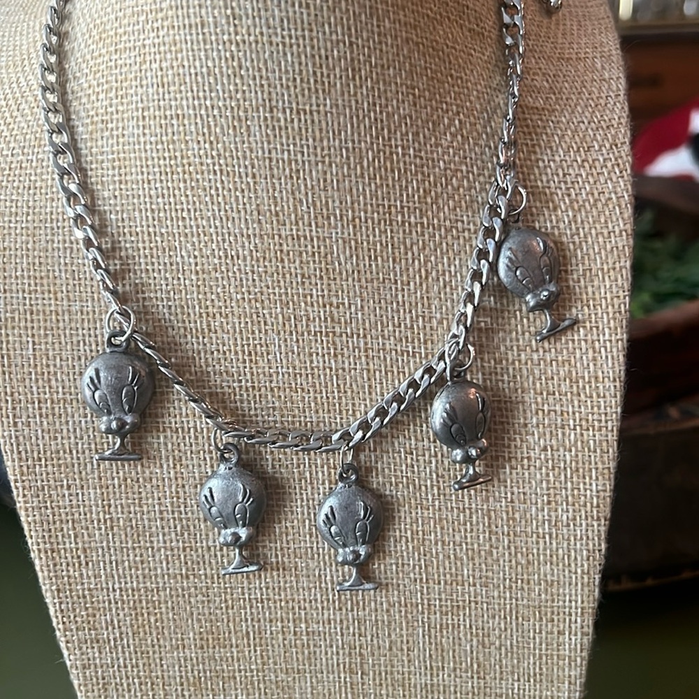Vintage 1992 Warner Bros. Tweety Bird Charm Necklace 🌟